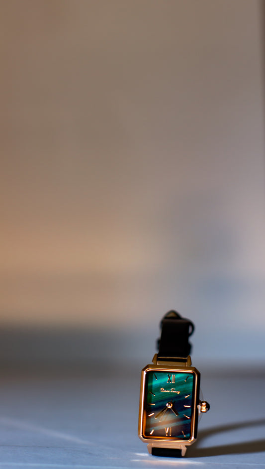 Emerald- Black Leather